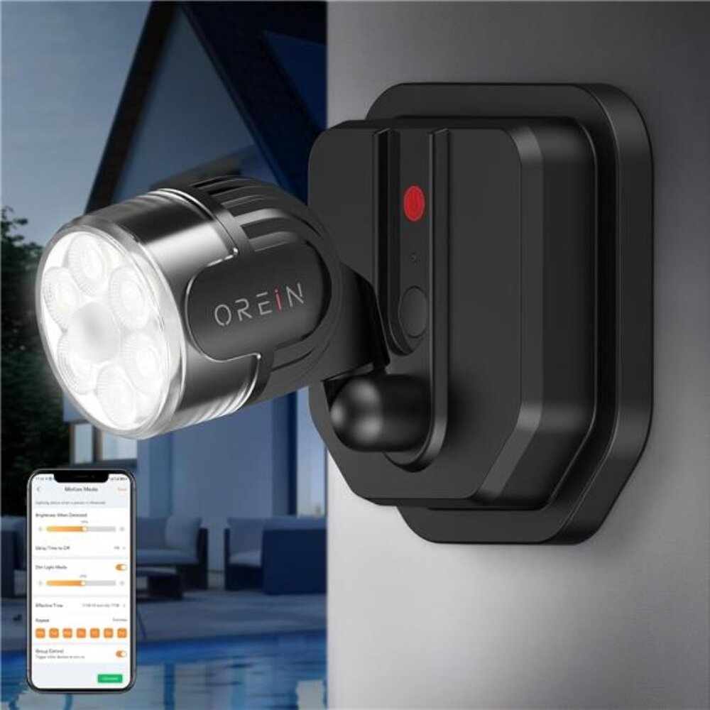 Outdoor Motion Sensor Light, Smart Motion Lights for Outside with Bluetooth APP